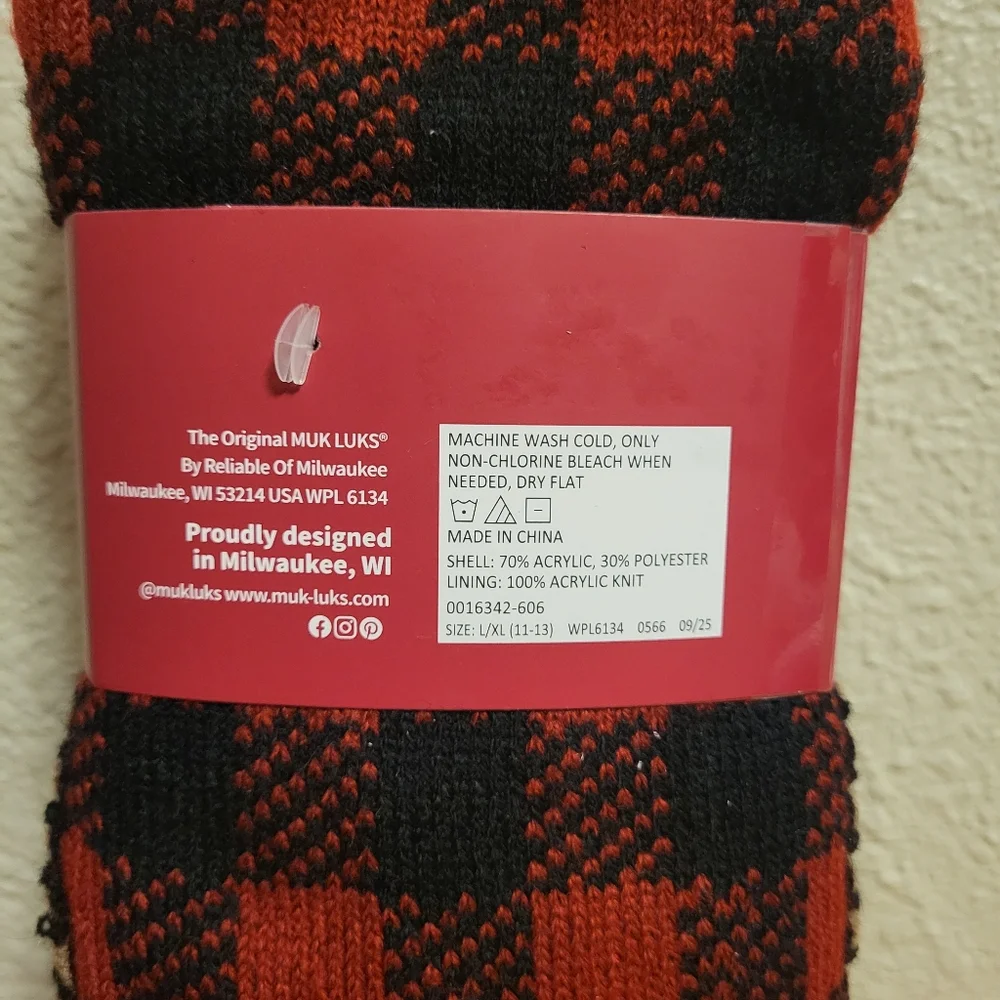 NWT Muk Luks Men's Slipper Socks Size L/XL (11-13)